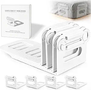 4-Pack Bed Sheet Holders for Sides, Fits All Mattress Sizes