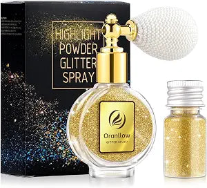 Gold Body Glitter Spray, Holographic Shimmer Spray Powder Sparkle