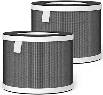 KJ80 Replacement Filters for Happi KJ80 My Happi Purifier, 3-in-1 filter of Activated carbon and fine mesh nylon filter, 2 Packs