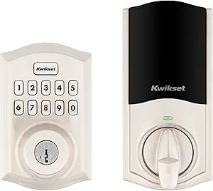 Kwikset HomeConnect 620 Z-Wave Long Range Enabled Keypad Smart Lock Convenient Keyless Entry, Customizable User Codes, Ring Alarm Compatible, Hub Required, Sold Separately Satin Nickel Traditional