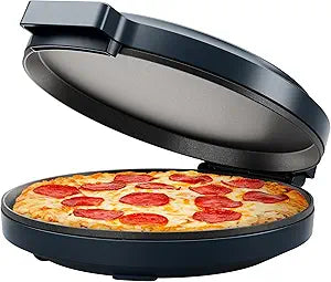 Chefman Everything Maker & Pizza Oven 1440W Countertop Electric Pizza Maker with 12 Nonstick Cooking Plates, Plus Makes Quesadillas, Omelettes and More, with Indicator Lights and Vertical Storage