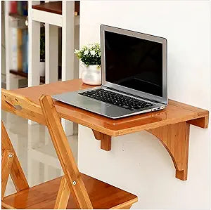 Solid Wood Wall Mounted Drop-Leaf Table,Kitchen Dining Table,Wall Mounted Dining Table,Wall Mounted Heavy Duty Folding Wall Table Computer Desk,Wall Mounted Desk,for Small Space, (Multiple Sizes)