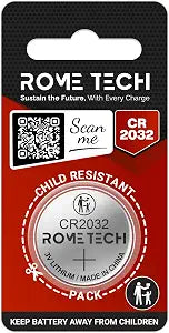 CR2032 Remote Control Fan Battery Compatible with OmniBreeze Hunter-1-PACK