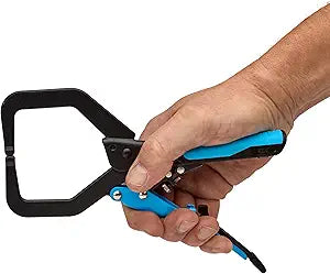 OX Tools 7 inch Locking Vise Grip Clamp - Heavy Duty Welding Clamp with Auto Adjust Design & Comfortable Grips Perfect C Clamp for Woodworking, Welding, and Metalworking - OX-P204202