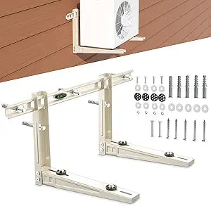 Mini Split Wall Mounting Bracket, Heavy-Duty Wall Bracket for 7000 Btu to 12000 Btu Outdoor Ductless Minisplit Air Conditioner AC Heat Pump Systems, Max 400 Lb Capacity