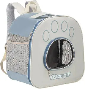 Pet Backpack Carrier, Portable and Ventilated, Oxford Cloth, Dogs Cats and Small Animals Travel Bag 14.17", (Dark Blue, 1 Pcs), Intended for Hiking/Camping/Traveling