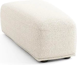 Furniture of America Tatiana Modern Boucle Modular Wedge Ottoman for Living Room, Office, Free-Combined, FSC & Oeko TEX Certified, Beige