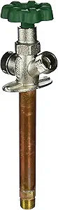 Prier P-164D06 Quarter-Turn Frost Free Anti-Siphon Outdoor Hydrant, 6-Inch