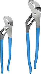 Channellock Tongue and Groove Plier Set TG-1-2 Piece, Slip Joint, High Carbon Steel - 9.5 in, 12 in