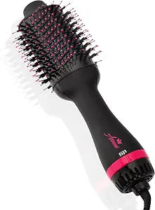 Asani 4-in-1 Hair Dryer Brush, Blow Dryer, Curler, Hair Straightener Comb