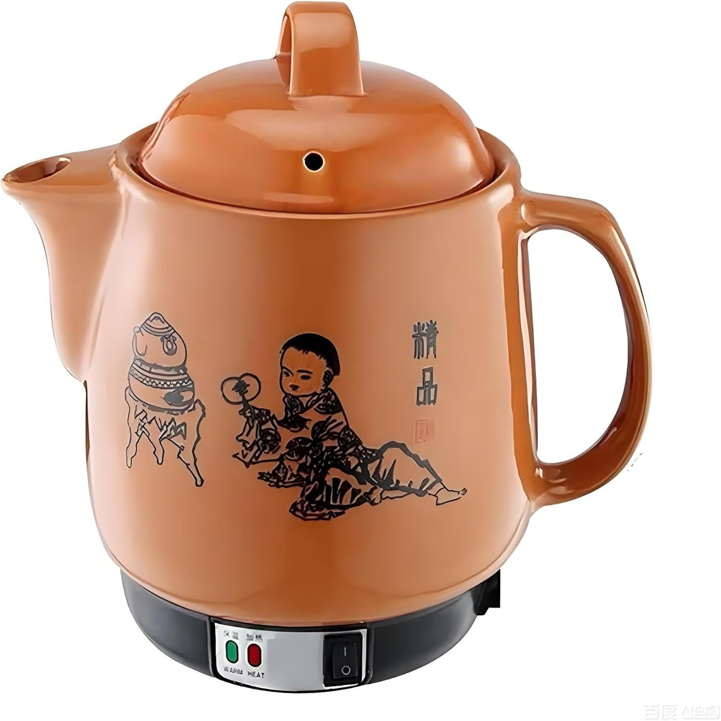 DBXMJWCMDT Electric Herbal Medicine Cooker 4L Automatic Chinese Medicine Pot with Timer & Keep Warm Function Distribution Boil-Dry & Overheat Protection Ideal for Herbal Decoction (Yellow)