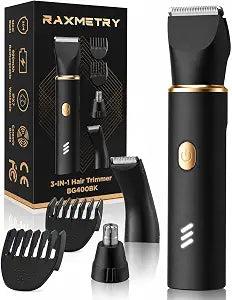 Manscape Body Hair Trimmer for Men-3 in 1 Electric Razor Groin Groomer,IPX7 Waterproof,Versatile Hair Trimmer for Ball/Pubic/Chest/Beard/Nose,USB-C Rechargeable,Gifts for Him Dad
