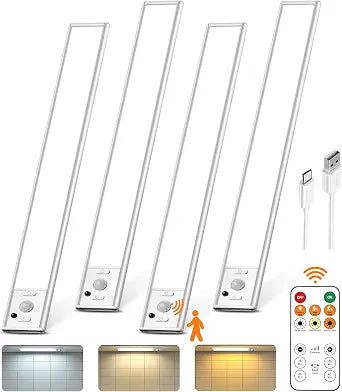 12inch Under Cabinet Lights with Remote, Under Counter Lights for Kitchen