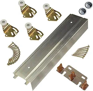 Johnson Hardware 2200F Twin Wheel Sliding Bypass Door Hardware 72"