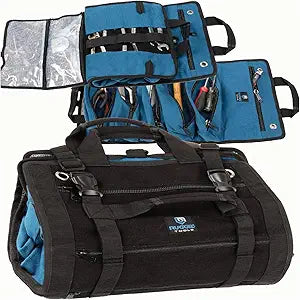 Rugged Tools Titan23-XL Tool Roll - Wrench Roll & Organizer - Canvas Tool Bag & Tool Pouch for Electrician, HVAC, Plumber, Carpenter or Auto Mechanic