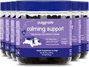 PupGrade Calming Support Soft Chews for Dogs, Turkey Flavor - 360 Count | Promotes Relaxation & Normal Stress Response for Everyday Calm & Separation - with L-Theanine, Ashwagandha & Valerian Root