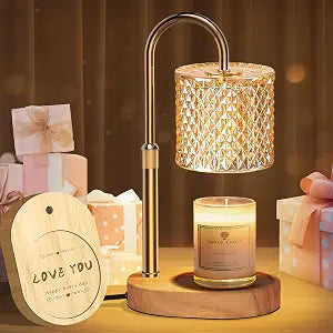 Engpure Candle Warmer Lamp with Timer & Dimmable Elegant Wax Melter for Jar Candles, Auto-Off 2H/4H/8H Housewarming & Birthday Gift for Women/Mom, Home Decor Essentials
