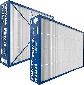 16x26x5 MERV16 Replacement Filter Compatible with Y6605 PureAir PCO3-16-16 Air Purifier∩╝actual size:16.3" x 25.5" x 4.3"∩╝