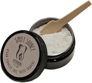 Simply Sooney Fluoride Free Toothpaste Powder I Vegan I Gluten Free I Organic Peppermint Essential Oil 1.5oz