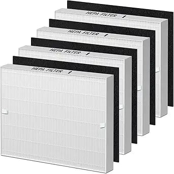 AP-1512HH Filter Compatible with Coway Airmega AP-1512HH, AP-1512HH-FP, AP-1518R, AP-1519P, and 200M Series Air Purifiers, Part # 3304899 (4 HEPA & 4 Carbon Filter)