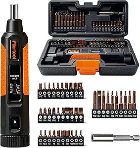 Torque Screwdriver Set 42PCS,1/4 Torque Wrench Screwdriver with S2 Bits &Extension Bar, Adjustable 10-80 Inch Pound Torque Wrench Anti-Slip Screwdriver Kit Portable for Bike Repair and Mount
