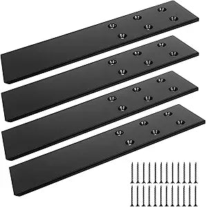 Countertop Support Bracket 10", Top Mount Knee Wall Support Mantel Bracket, Hidden Flat Floating BRAC ket for Wood Granite Quartz Concret Countertop, Include Screws 4 Pack