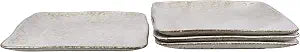 S/4 11" Rustico Square Dinner Plates