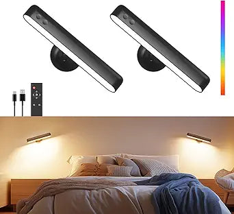Rechargeable Battery Operated Wall Sconces 7500mAh, Wall Lights for Bedroom