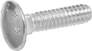 Hillman 240351 Carriage Bolt, 1/2 x 10-Inch, Steel, Zinc-Plated, Silver, 25-Pack