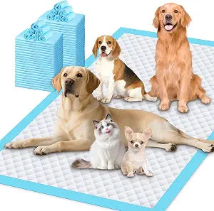 Gimars 130G Thicker Extra Large 36in x 51in Puppy Pads XL Dog Pee Pads with Reinforced Edges for Large Breeds & Multi-Dog Homes, 100% Leakproof, 48H Absorption, Indoor Training & Floor Protection