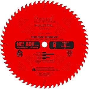Freud LU88R010: 10" Thin Kerf Fine Finish Crosscut Blade