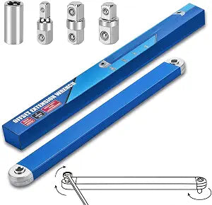 Offset Extension Wrench - 3/8" Impact Ready Socket Wrench Extender Tool