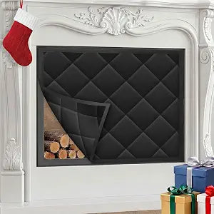 Magnetic Fireplace Draft Cover, Fireplace Blocker Blanket Save Energy, Indoor Fireplace Draft Stopper for Winter Heat Loss and Summer Cooling, Fireplace Insulation Cover for Iron Frame 36 x 28