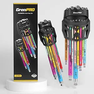 GRENPRO 22PC Allen Wrenches Sets Metric & SAE Hex Key Set Color Bike Tools