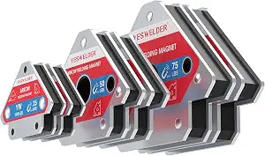 YESWELDER 25 lb and 50 lb and 75 lb Welding Magnet 6 Pc of Welding Magnet