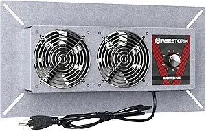 Abestorm Crawlspace Ventilation Fan with Humidistat, Basement Vent Fans with Dehumidistat & Freeze Protection Thermostat, Dual Air Vent Fan for Basement/Kitchen (220 CFM Airflow)