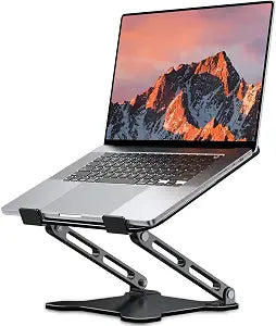 LOXP Adjustable Laptop Stand for Desk, Portable Airflow Laptop Riser Holder