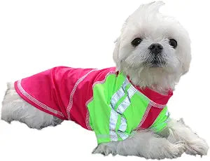 Louie de Coton Sun Shirt for Dogs & Cats | Size: L | UV Protection Cooling T-Shirt for Pets | UPF50+ Max Protection from Sunburn | Leash Hole, Machine Washable, Made in USA