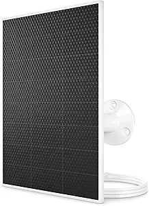 Arlo Solar Panel Charger (White), Arlo Certified Accessory, Weather Resistant, Easy Install (2025 Released), Works with: Essential Series, Go 2, Pro 3/4/5S/6/6 XL, Ultra Series, Wireless Floodlights