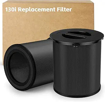 2-pack 130i Replacement Filter Compatible with PuroAir 130i Air Purifier, 3-Layer System pre Filter+Main Filter+Carbon Filter, Filters Smoke, Pollen, Dust and Common Household Pollutants