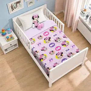 Disney Minnie Mouse Bedspread Toddler Set for Kids Toddler Bedding Pack