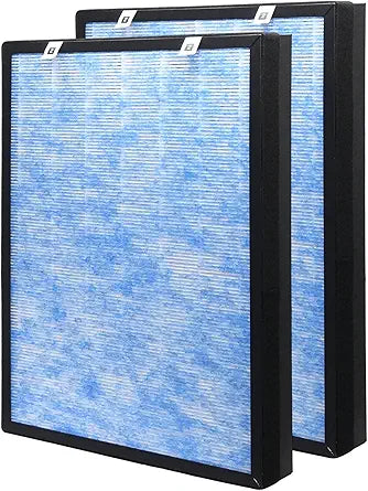 2 Pack HSP002 Replacement Filter Compatible with Hathaspace Air Purifier Filter HSP002, 4-in-1 H13 True HEPA and Activated Carbon
