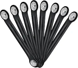 MorningRo 8 Pack Glider Bearing Arm Bracket Patio Glider Parts Replacement Hardware Rocker Parts, Bracket Hardware-9" Length, 7-1/2" Between Mounting Holes and Bolt Hole Diameter 1/4" (Black)
