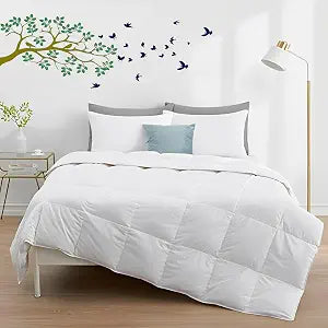Rajlinen Comforter Set, 100% Microfiber Down Alternative, Twin XL (68"x92"), Box Stitched, All Season Lightweight Duvet Insert with Corner Tabs, Soft Quilted Cozy Hotel Luxury Bedding, White