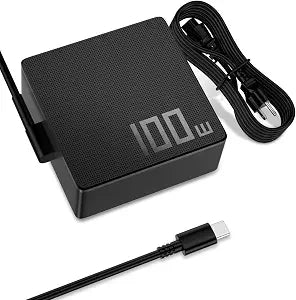 100W 65W USB C Charger Compatible with ASUS ROG Ally/Ally X ROG Flow ZenBook Zephyrus Lenovo Dell HP Acer Gaming Laptop Type C Computer AC Adapter 1.5m 5A USB-C Output Cable PD 3.0