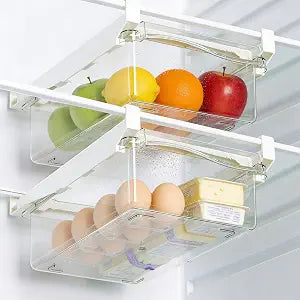 URALFA Fridge Drawer Organizer 2 Pack, Fridge Organizers and Storage