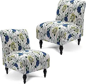 Liykimt Armless Accent Chair Cover Slipcover,Slipper Chair Cover Super Fit Stretch Spandex Removable Washable for Armless Chair Furniture Protector Covers for Living Dining Room Hotel