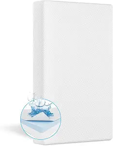 Pack and Play Mattress 38"x26", Pack N Play Mattresses for Playpens, Dual-Layer Mini Crib Mattress with Waterproof Washable Breathable Cover for Infants and Toddlers