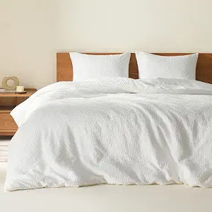 Comfort Spaces Mina Duvet Cover Set, Twin/Twin XL, 2 Piece, White