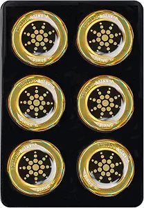 EMF Stickers Blocker Neutralize Shield Protection from Cell Phones cased and Electronic Devices WiFi 5G Tablets Laptops Computers Monitors (6Pcs Golden)